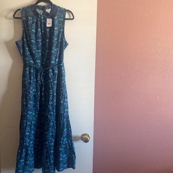J Crew Long Floral Dress - Picture 1 of 8